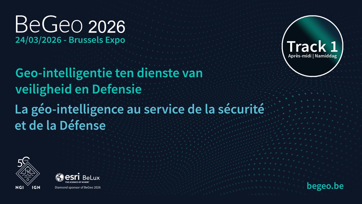 Nationaal Geo Instituut | Institut Géo National tweet media