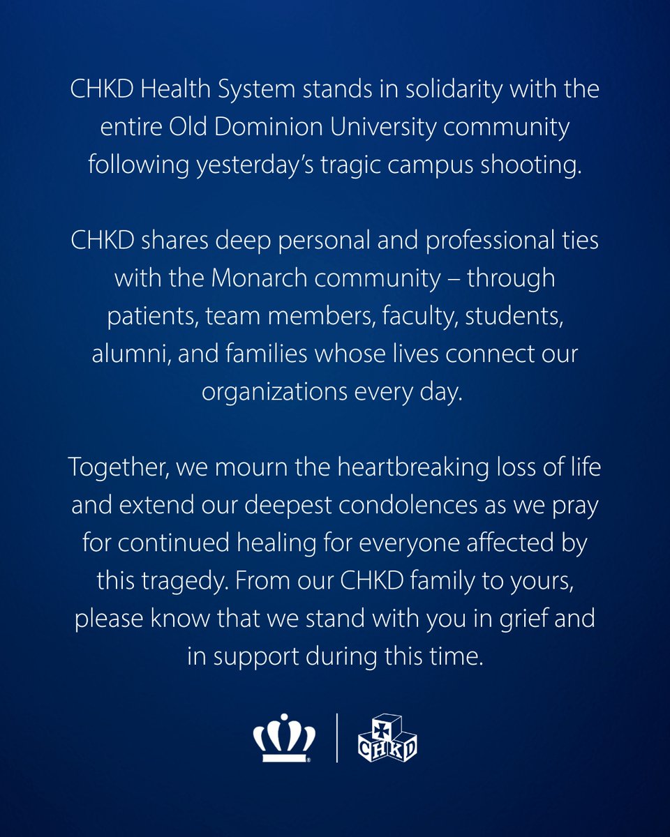 Children's Hospital of The King's Daughters (CHKD) tweet media