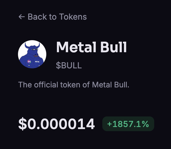 METAL BULL tweet media