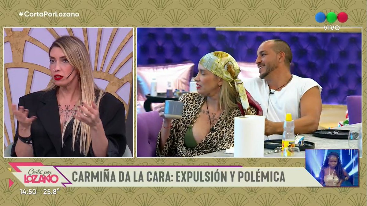 LaCarminetaArg's tweet photo. EN VIVO en
@CortaPorLozano
@CarmiMasi
#GranHermano #GH2026 #GeneracionDorada #granhermanogeneraciondorada #argetnina #paraguay https://t.co/DFx4yvz5Gf
