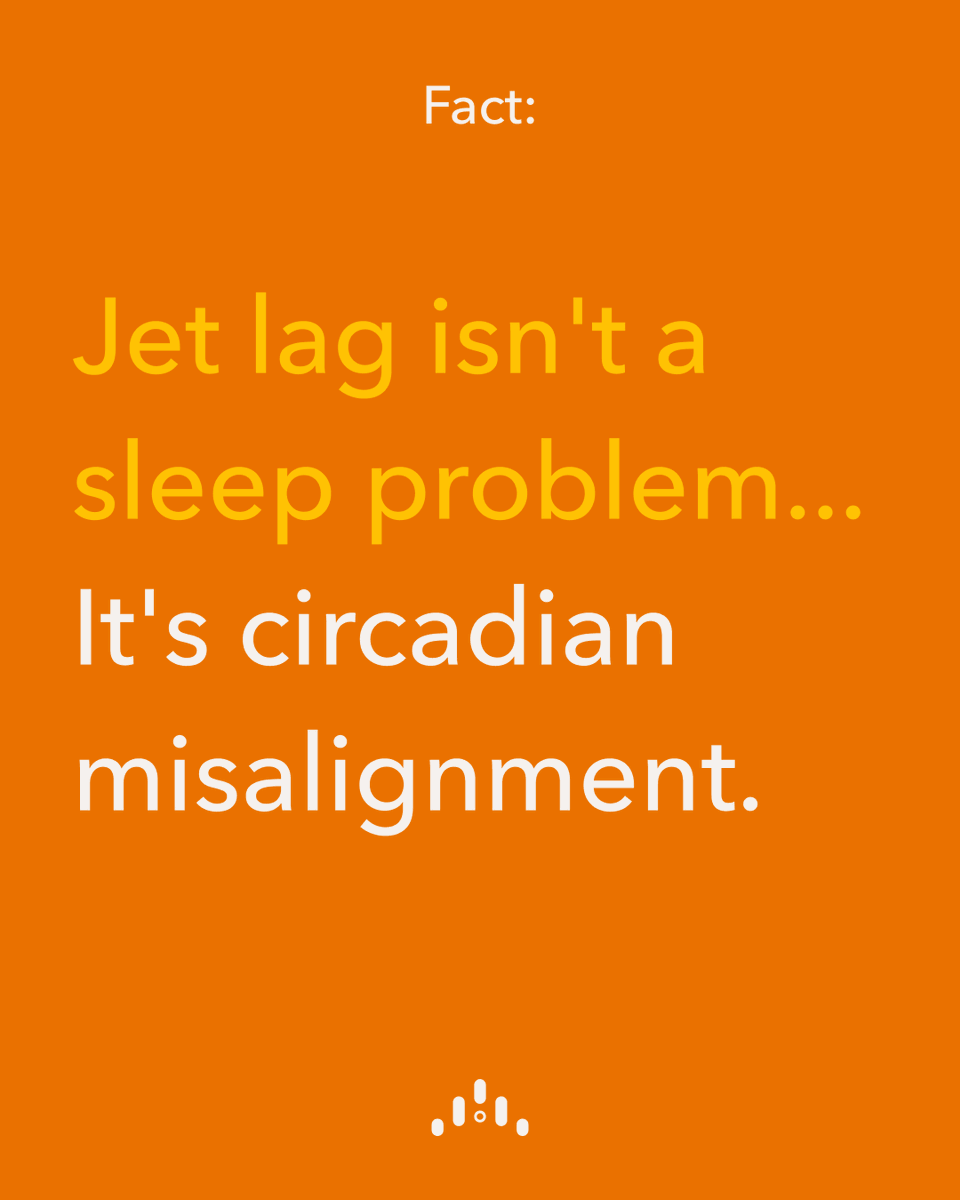timeshifterapp's tweet photo. This World Sleep Day, we're setting the record straight on one of travel's most misunderstood issues — jet lag.

Jet lag isn't a sleep problem — it's circadian misalignment. When you cross time zones faster than the master clock in your brain can adjust, your entire biology falls out of sync. Not just your sleep, but alertness, mood, metabolism, digestion, and more.

Make jet lag history with the Timeshifter jet lag app and make the most of every trip. Your first jet lag plan is free.

Learn more: https://t.co/Bs1r1afMNd

#WorldSleepDay #Timeshifter #JetLag #Sleep #SleepHealth #SleepTips #CircadianRhythms #TravelTips #BusinessTravel