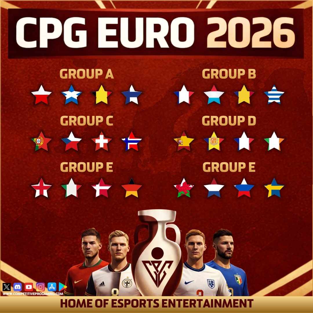 🇪🇺 24 Elite National Teams Ready To Unleash Destruction Upon Europe! 

Welcome to CPG Euro 2026!