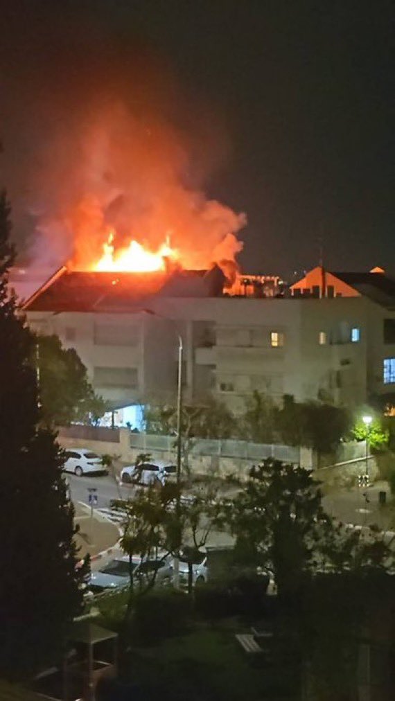 Tel Aviv is on fire.