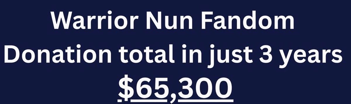 #WarriorNun article has been updated. Give it a read. Without the fandom, there would have never been the #SaveWarriorNun campaign. Although it didn’t turn out the way we wanted, it brought us together and changed each of our lives &amp; helped support many amazing charities.