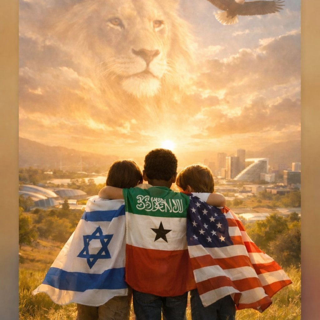 TheHorn_Global's tweet photo. What if the next global power alliance is already forming?

A powerful geopolitical axis is emerging:

United States 🇺🇸 
State of Israel 🇮🇱 
Republic of Somaliland

Innovation.
Military strength.
Strategic Red Sea access.

From the Bab el-Mandeb to the Atlantic, https://t.co/xTxph5iTPF