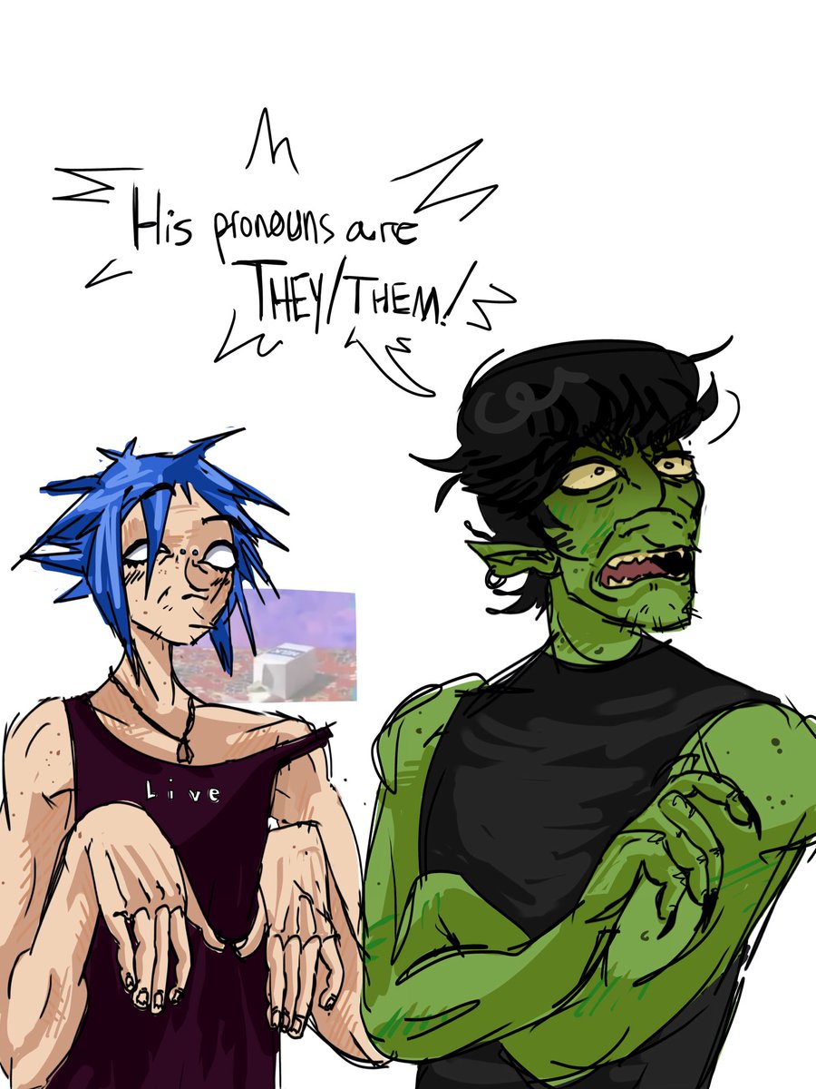rrrrubbercross's tweet photo. Is this real

 #Gorillaz #2doc #gorillazfanart https://t.co/kTdNHmiMJj