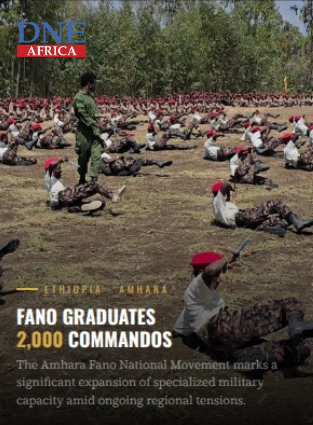 africa_dne's tweet photo. Ethiopia: Amhara Fano National Movement Graduates 2,000 Commandos 

The Amhara Fano National Movement has announced the graduation of a new batch of 2,000 commandos. The ceremony marks a significant expansion of the group's specialized military capacity amid ongoing regional tensions.