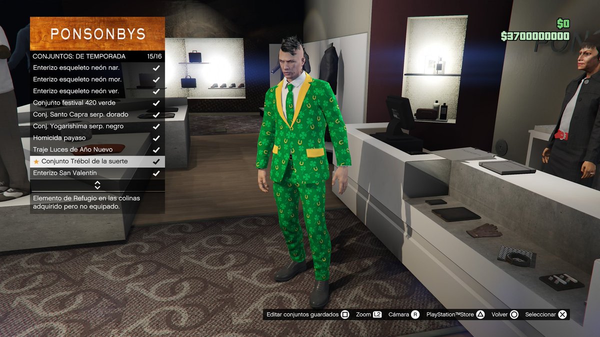 GT_001's tweet photo. #GTAOnline 
- Conjunto trébol de la suerte
- Conjunto trébol dorado https://t.co/DKeyVbEFg2