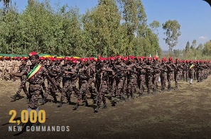 africa_dne's tweet photo. Ethiopia: Amhara Fano National Movement Graduates 2,000 Commandos 

The Amhara Fano National Movement has announced the graduation of a new batch of 2,000 commandos. The ceremony marks a significant expansion of the group's specialized military capacity amid ongoing regional tensions.