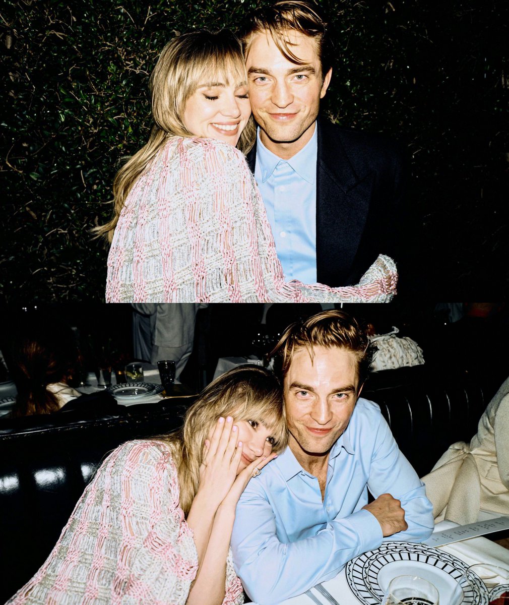 Suki Waterhouse &amp; Robert Pattinson stun at the W Magazine and Dior host intimate dinner. 📷