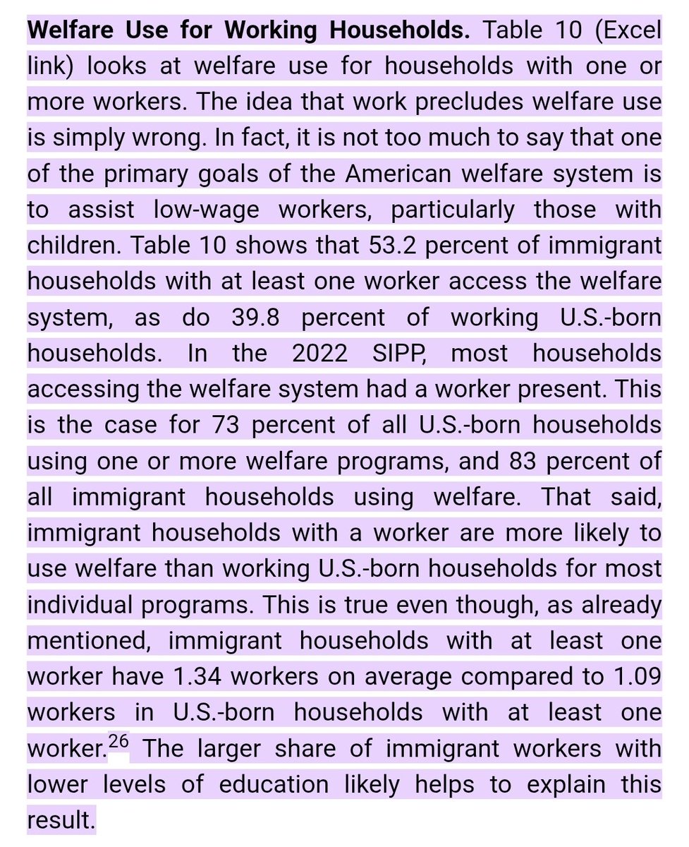 Propaganda is easy. Because the people who agree with you will never fact check anything you say.
Welfare Use by Immigrants and the U.S.-Born, 2022 share.google/dsbDtN26k3nPVn…