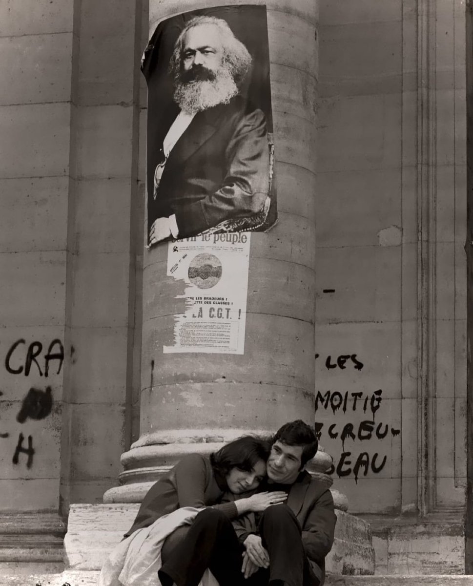 ultras_antifaa's tweet photo. Karl Marx Poster.  

Sorbonne University, France, 1968. https://t.co/CUdqxtX0Hh