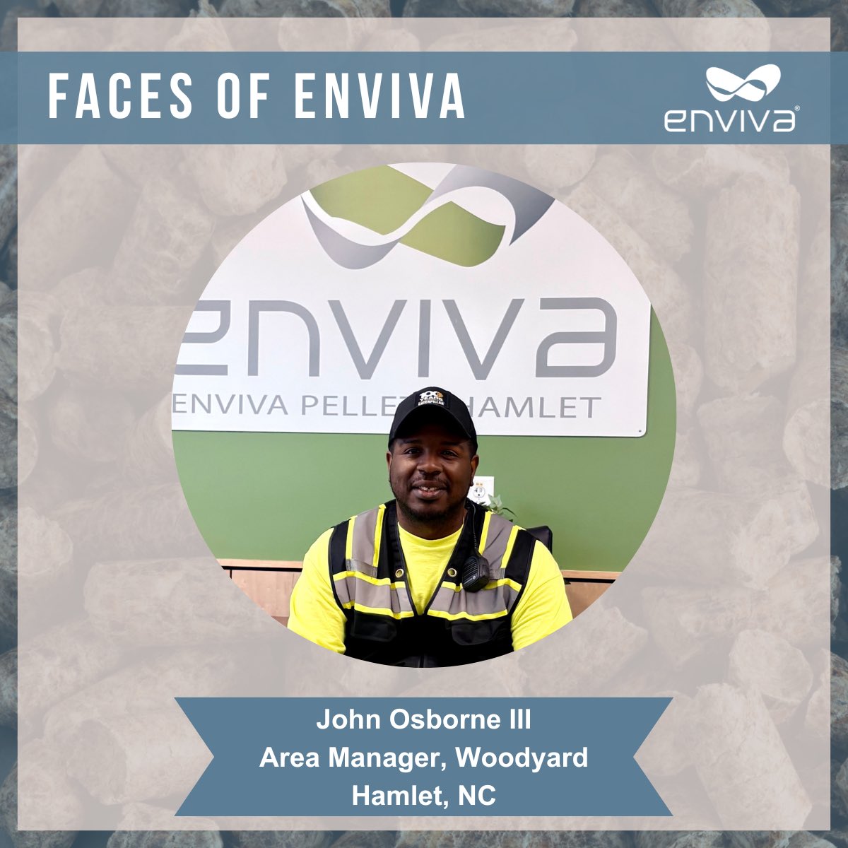 jayo704's tweet photo. speechless but thankful to be the face of Enviva. crazy how things can change for the better. 7 years in &amp; i’ve been locked in before the doors even opened. glad to represent the Hamlet team. gods plan. 💙🙏🏾 https://t.co/oOBMe3GPL6