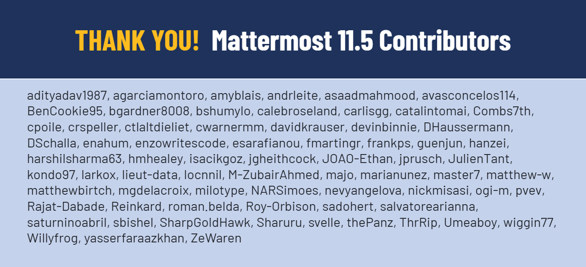 Mattermost tweet media