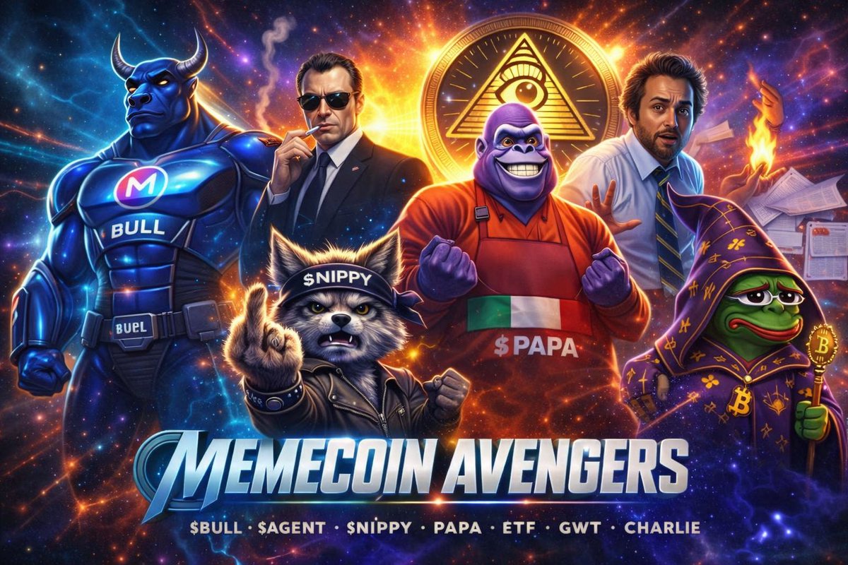 KalElTDBN's tweet photo. From 5… to the MAGNIFICENT 7. 🪙🔥

What started as my Top 5 memecoins on the $XPR Network has now evolved into something bigger.

Welcome to my Magic 7 for the upcoming memecoin season 👇

🐂 $BULL – The strength of the herd
🕶 $AGENT – The alpha operator
🦊 $SNIPPY – The rebel of the Snipverse
🍕 $PAPA – The OG meme chef
🏛 $ETF – The system breaker
🧙‍♂️ $GWT – The wizard of memes
🧠 $CHARLIE – The conspiracy genius

Seven memes.
One ecosystem.

The $XPR memecoin arc is just getting started.

Memecoin season is coming… and the Magnificent 7 are ready.

@METALBULL589 @Keep_Snipping @charliebot87 @GettrFatterTony @etfxpr