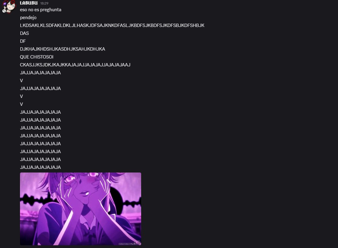 Quiero avisarles de esta persona... ESTÁ LOCA <a href="/xKcao/">Kcao ⬩ᴺᵉˣᵗ ᵂᵃᵛᵉ➤</a>.
Así que, por favor... Acerquénganse a ella y háganse sus amigos para que vean lo buena persona que es . 
Con amor 
Don Mamon