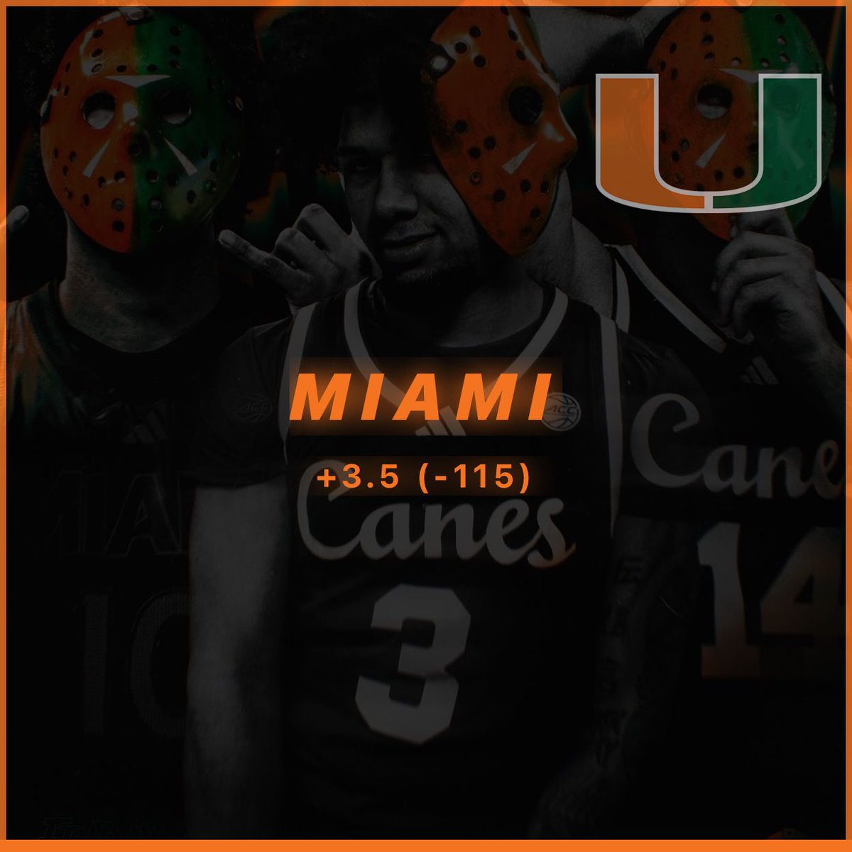 ParlayJames's tweet photo. TOURNEY CBB PLAY 🔥🔥🔥🔥🔥🔥🔥🏀

——————————

🎯 MIAMI +3.5 (-115)

——————————

Let’s cash 💰 https://t.co/QTzMegp8g4