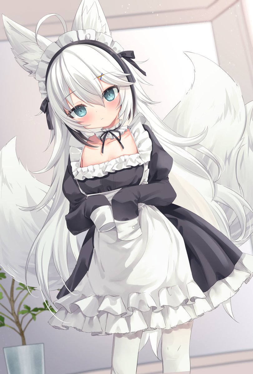 ホワイトデーなので白狐メイドちゃん 