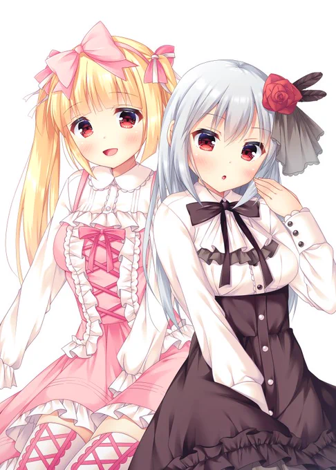 pixivから来てくれた人もTwitterで昔から繋がってくれてる人も勿論新規さんもありがとうございます! フリルばっかり描いてます! #見つけてくれてありがとう祭開幕