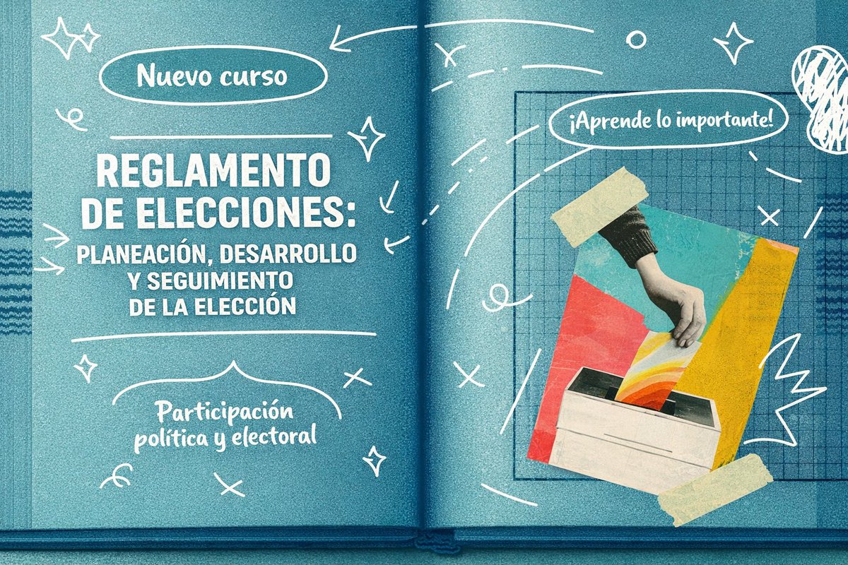 📚 ¿Te interesa entender cómo se planea, desarrolla y supervisa una elección?

🗳️Inscríbete a nuestro curso gratuito en línea REGLAMENTO DE ELECCIONES: PLANEACIÓN, DESARROLLO Y SEGUIMIENTO DE LA ELECCIÓN

📅 Registro: 23 y 24 de marzo
🔗 te.gob.mx/formulario/reg…

¡Cupo limitado!