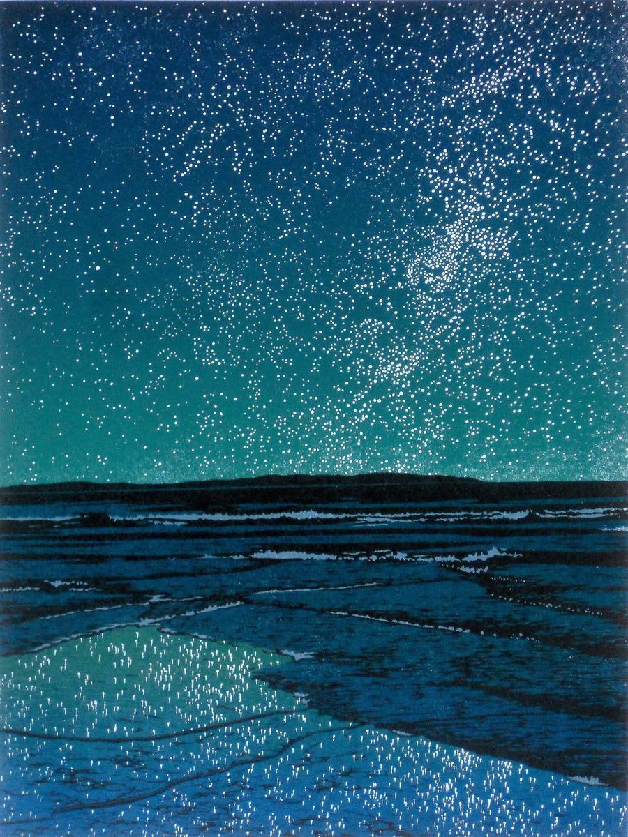William H. Hays (American, b. 1956)
Island Universe, 2013
linocut