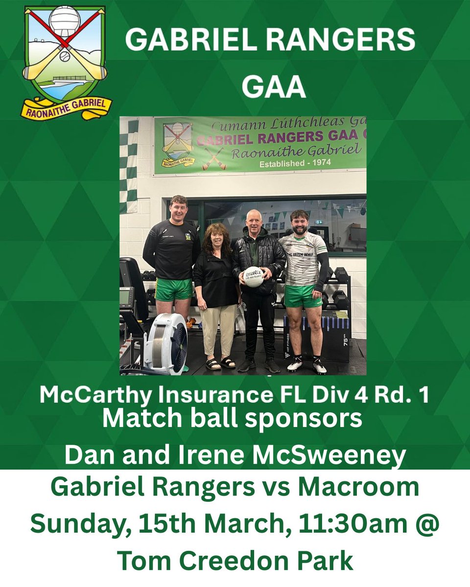 Intermediate men Vs Macroom
Get all the latest news on the Gabriel Rangers GAA app member.clubspot.app/club/gabriel-r…