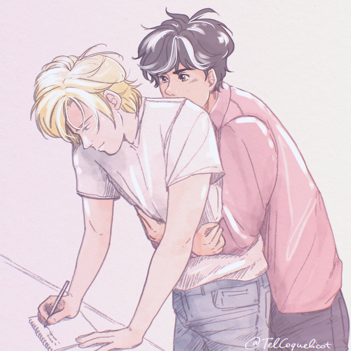 squeezing the boyfriend #asheiji #BANANAFISH