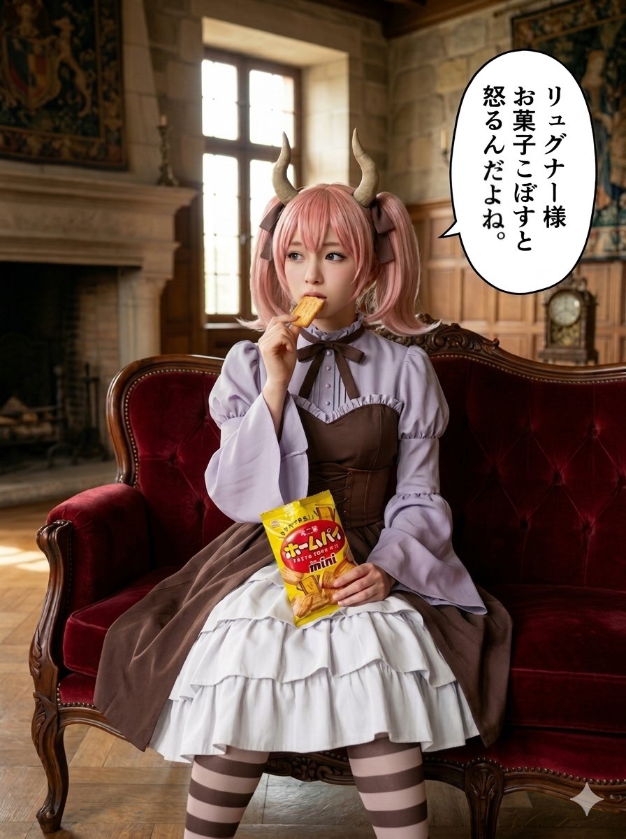 Piyohiko_ne_jp's tweet photo. おはようございます。
今日は不二家パイの日なんで、葬送のフリーレンのリーニエになってホームパイ食べてみました。
ホワイトデーという一大イベントに、AIコスプレしてる私に草ぼーぼーです。
好きな人がいる人は、良い1日になるといいですね♡
#freelencosplay #アニメコスプレ #葬送のフリーレン https://t.co/OATkgbTH3g