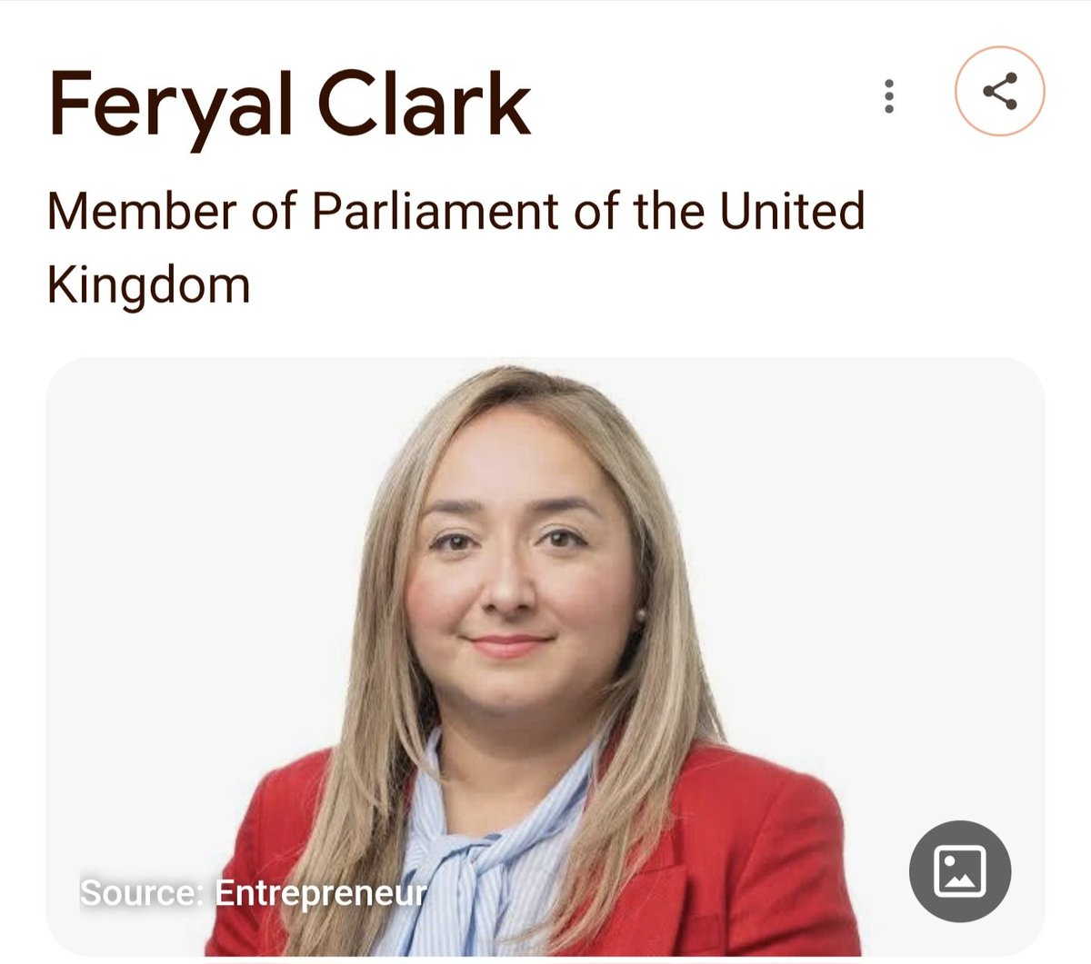 Huffybuffy125's tweet photo. This is my MP Feryal Clark Labour  Enfield  North.
She voted against the grooming  gang enquiry. 
She voted against trial by jury. 
Vote her out next GE. https://t.co/nsN04n48kU