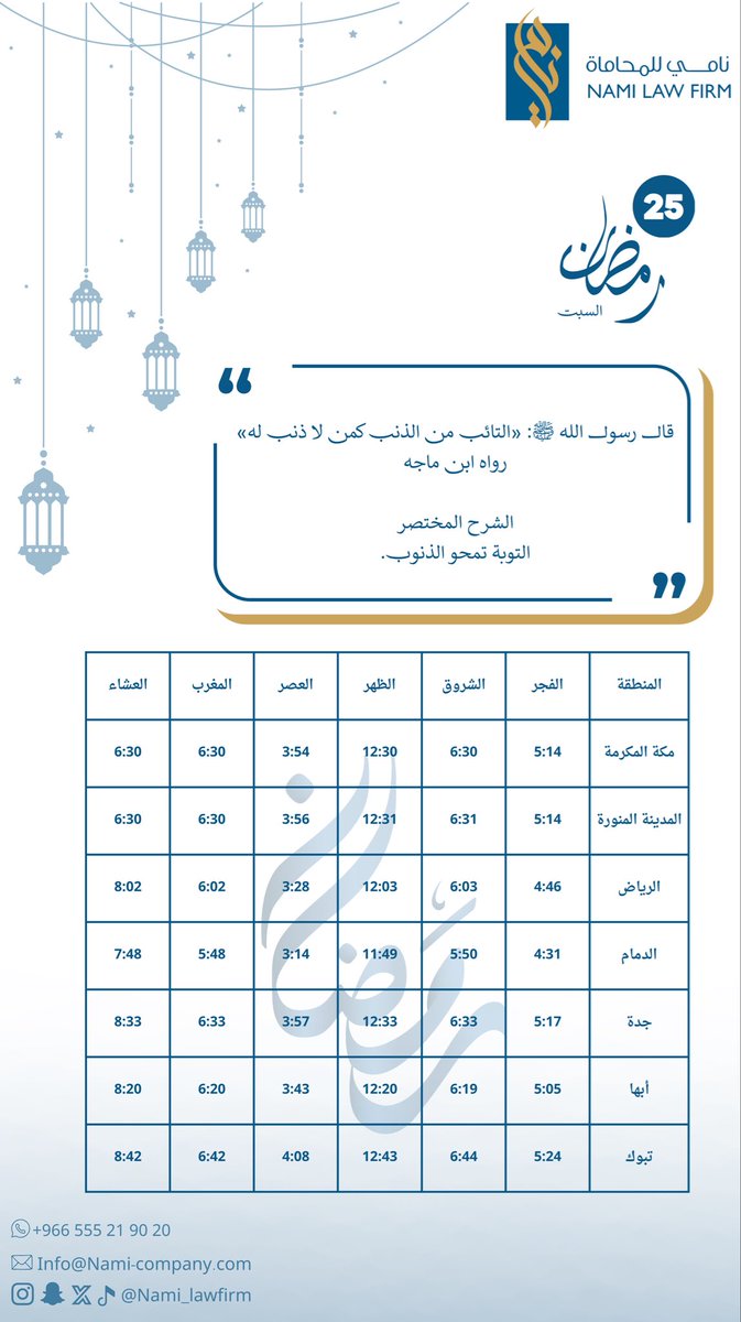 ٢٥ | #رمضان ١٤٤٧هـ