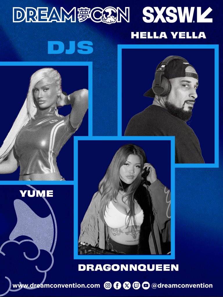 dreamconvention's tweet photo. Yall already know it’s goin down! 🔥

🎤 Hosted by @HiImCoffey &amp; @msduchessgames 

DOPE PERFORMANCES BY
@YoshiVintage 
@blkodyssy 
@kikoblac 
@trapsushiofcl 

DJ SETS BY
dragonnqueen
@Yumeworldwidee 
@djhellayella https://t.co/XHVkmRLTP9
