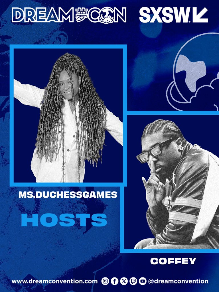 dreamconvention's tweet photo. Yall already know it’s goin down! 🔥

🎤 Hosted by @HiImCoffey &amp; @msduchessgames 

DOPE PERFORMANCES BY
@YoshiVintage 
@blkodyssy 
@kikoblac 
@trapsushiofcl 

DJ SETS BY
dragonnqueen
@Yumeworldwidee 
@djhellayella https://t.co/XHVkmRLTP9