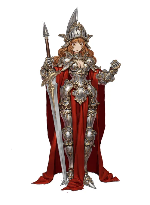 I finally finished this lady knight painting: