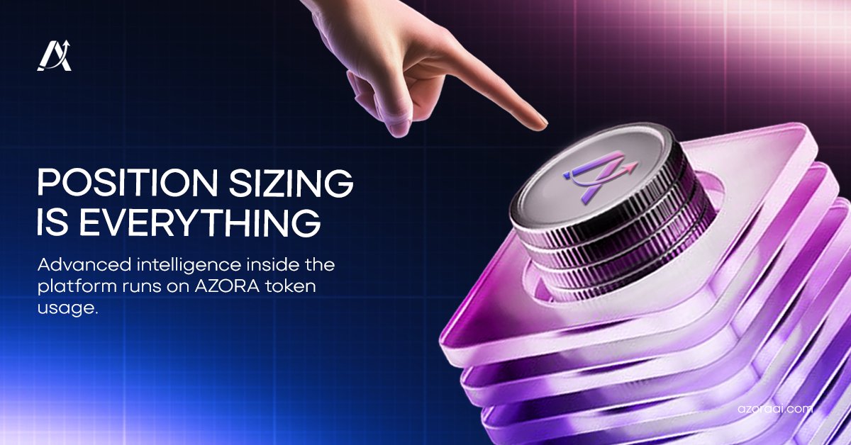 TheAzoraAI's tweet photo. Position Sizing is the core of survival. ⚖️📉
Most fail due to bad sizing, not just bad entries. Azora AI provides the mathematical edge to protect your capital.
The best part? This engine runs on $AZORA token usage. 💎⚡
#AzoraAI #RiskManagement #AZORA #Web3 #PositionSizing https://t.co/2ui0QWipYa