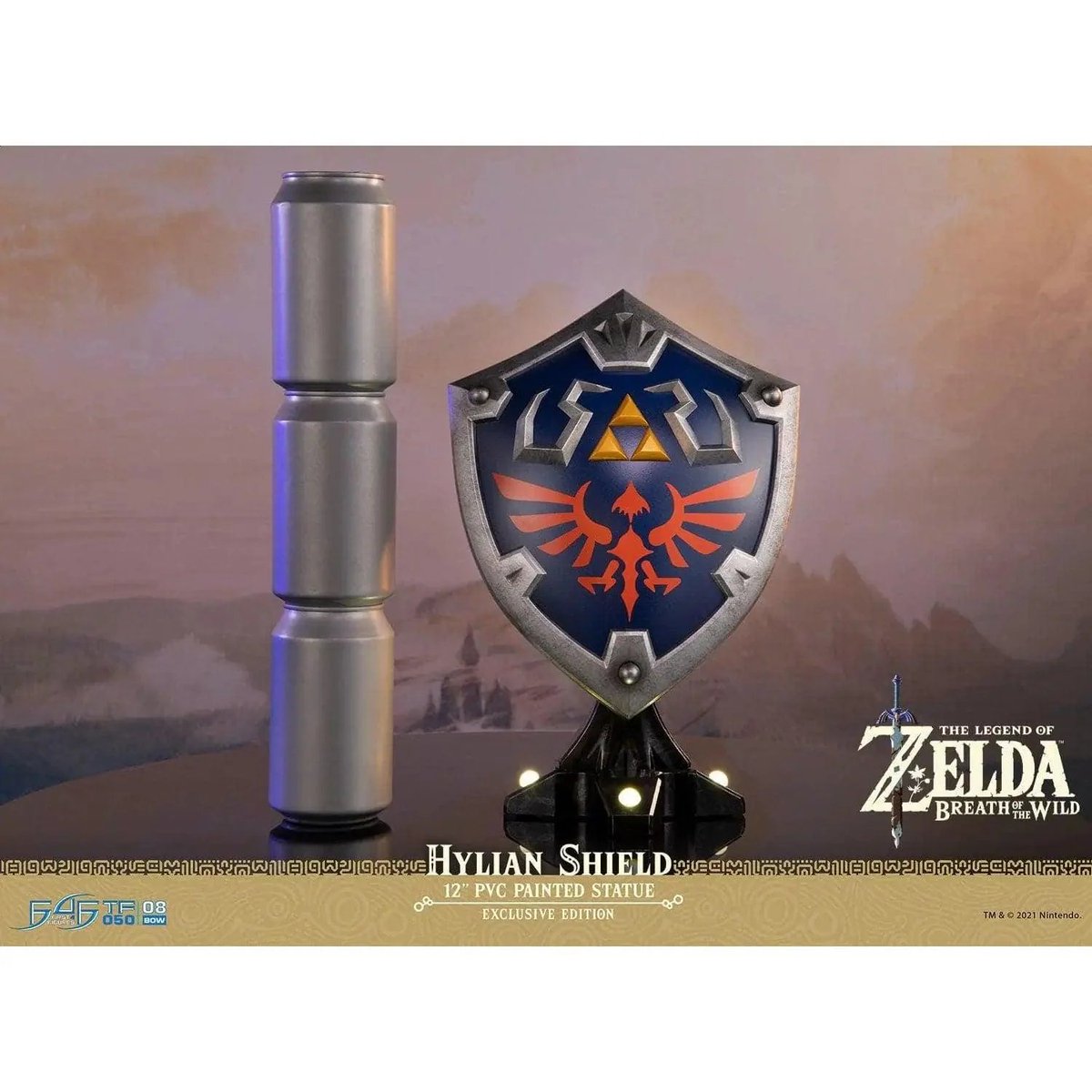Wario64's tweet photo. Legend of Zelda - Breath of the Wild Hylian Shield Collector's Edition - Statue is $55 on IGN Store https://t.co/cJt6EoiMiA #ad https://t.co/HttpHD8j82