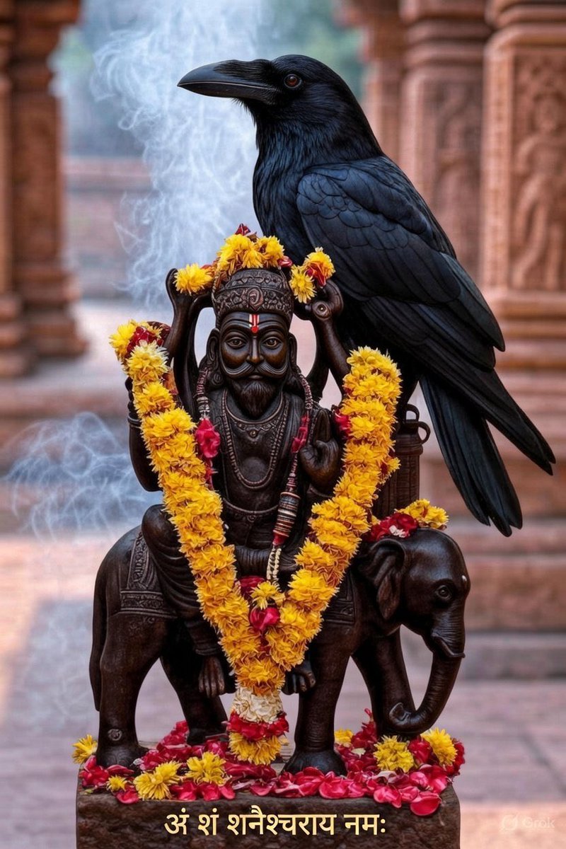 ॐ शं शनैश्चराय नमः 🐦‍⬛