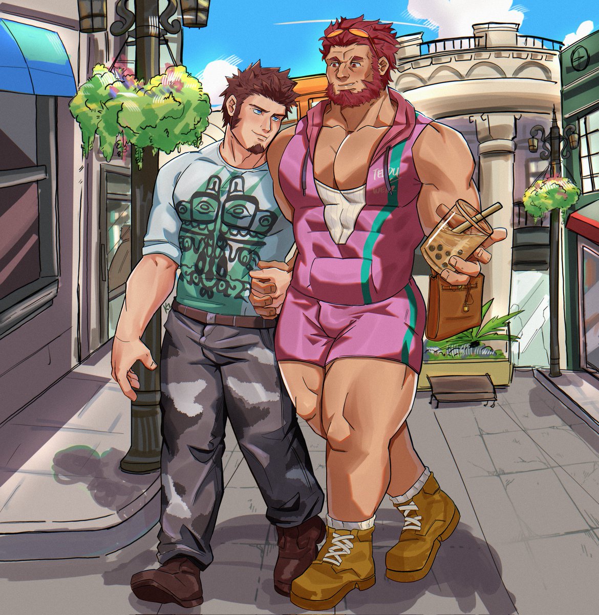 Kirovskiii1's tweet photo. Napoleon &amp; Iskander mid-day stroll

Lovely commission for @Vespertine13 https://t.co/y3avjtRVoC