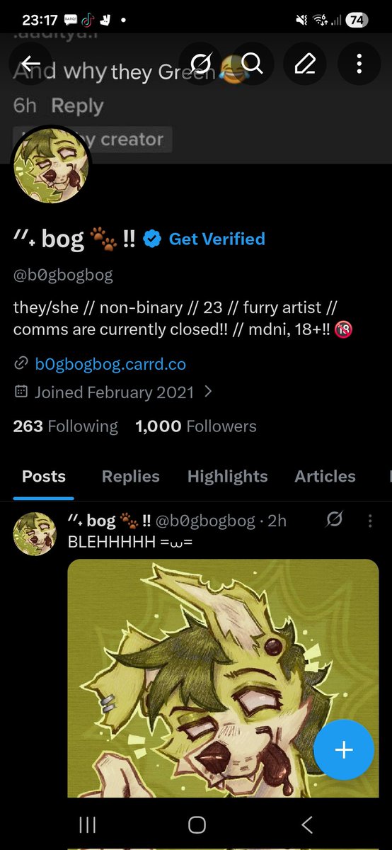 ᐟᐟ˖ bog 🐾🔞‼ tweet media
