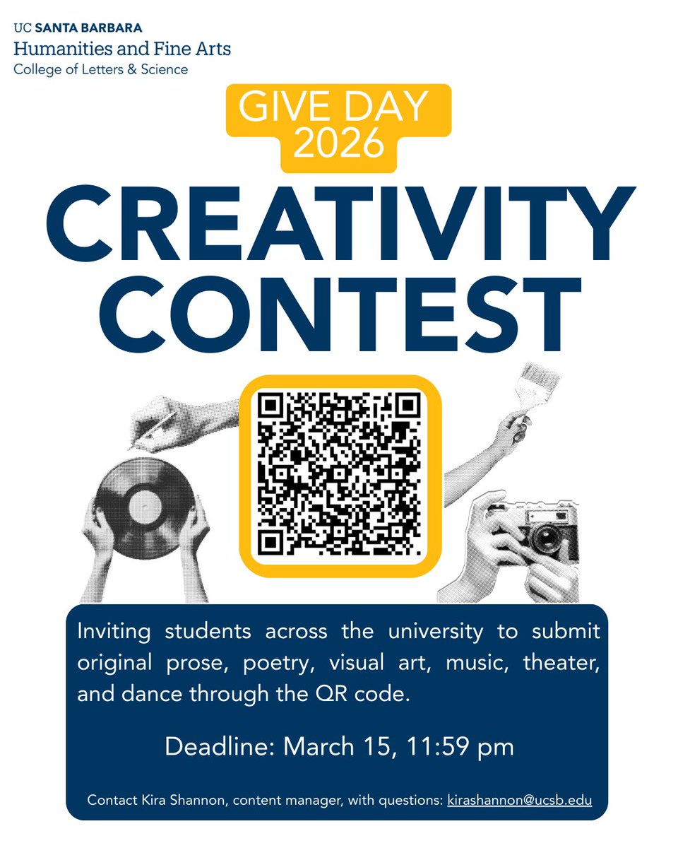 UCSB Humanities and Fine Arts tweet media