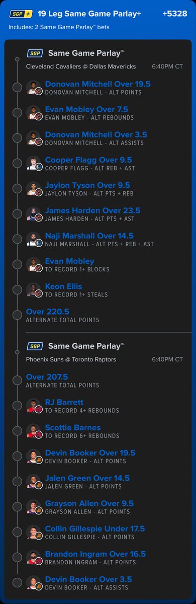 DevBookBets's tweet photo. 🚨🚨 NBA Collab Lotto 🚨🚨

Play it with the overs and without the overs!

https://t.co/nOY9XQpGen https://t.co/fbdHAgzTme