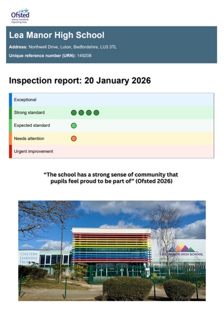 Being #LeaManorProud is more than just a job title. To me, it means being part of a team that has built a real community where students feel they belong. Seeing our 'Strong Standards'  confirms what I feel every day: there’s nowhere else I would rather be.<a href="/leamanorschool/">Lea Manor High School</a>
