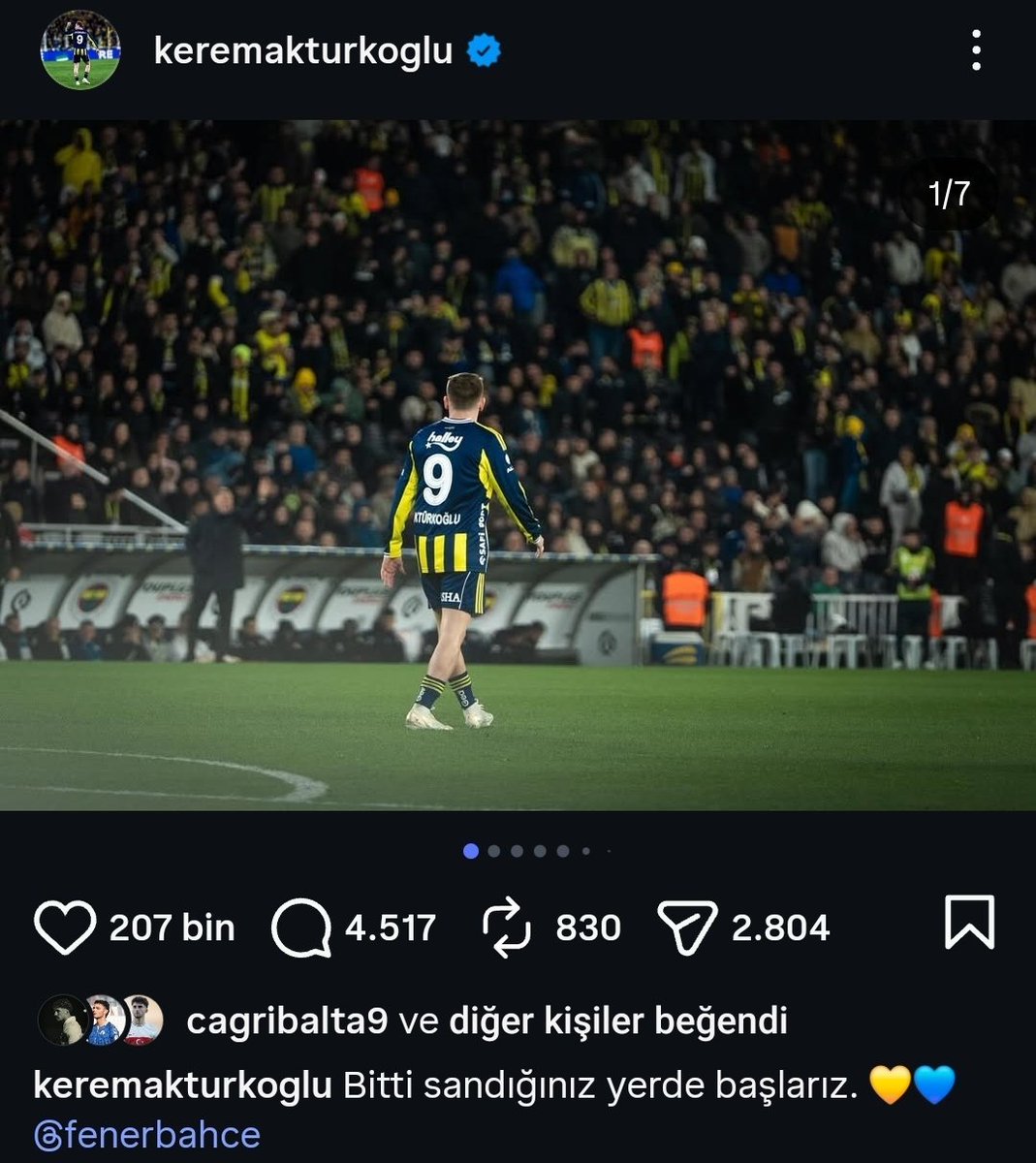 Bitti sandığınız yerde oyundan alınırız. ❤️💛