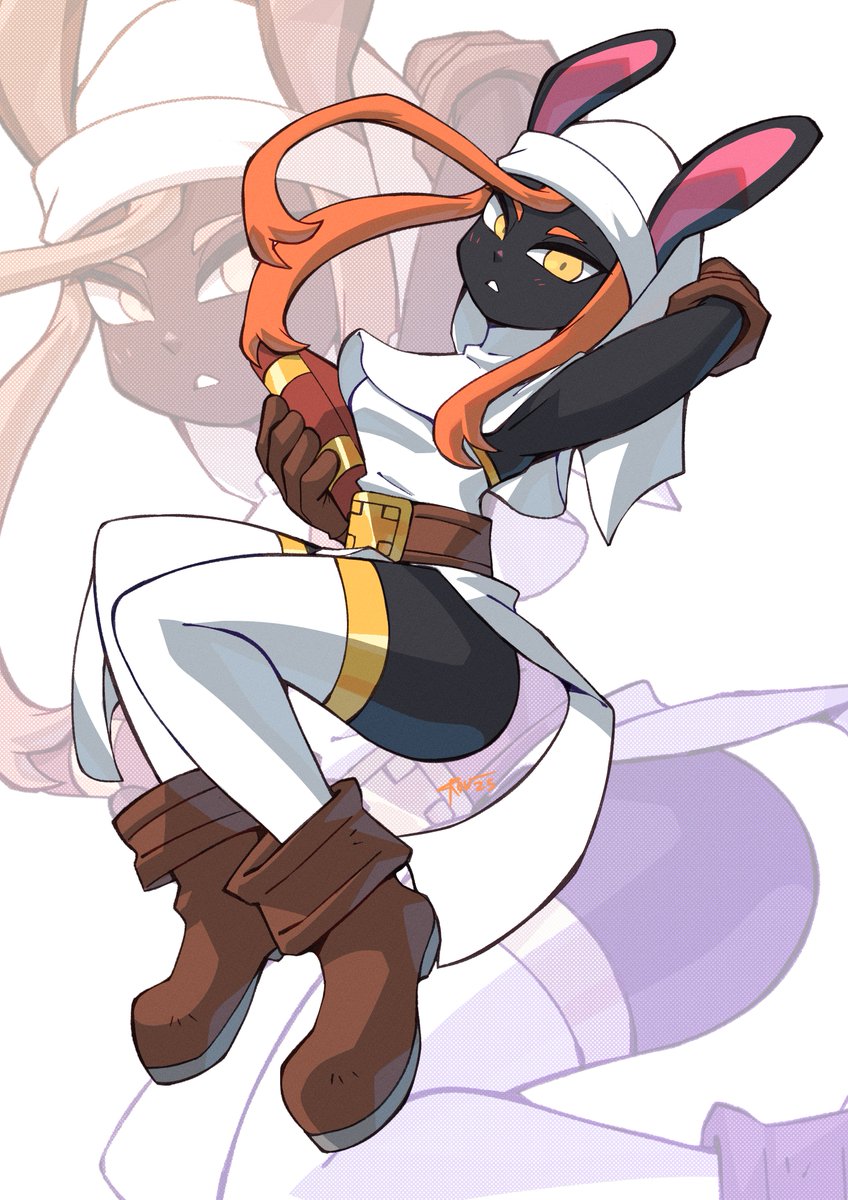 Corviwing's tweet photo. never posted the full thing here but drew @Nikingply nun bun a while back https://t.co/0fWJrFbw40