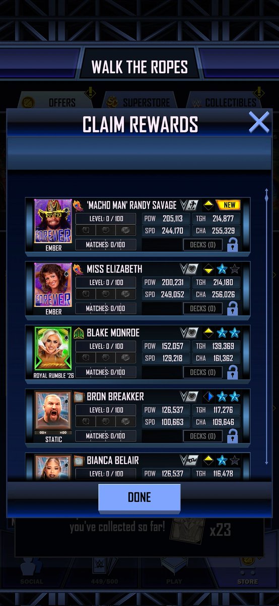 Walk The Ropes was good to me 😅

#wwesupercard
