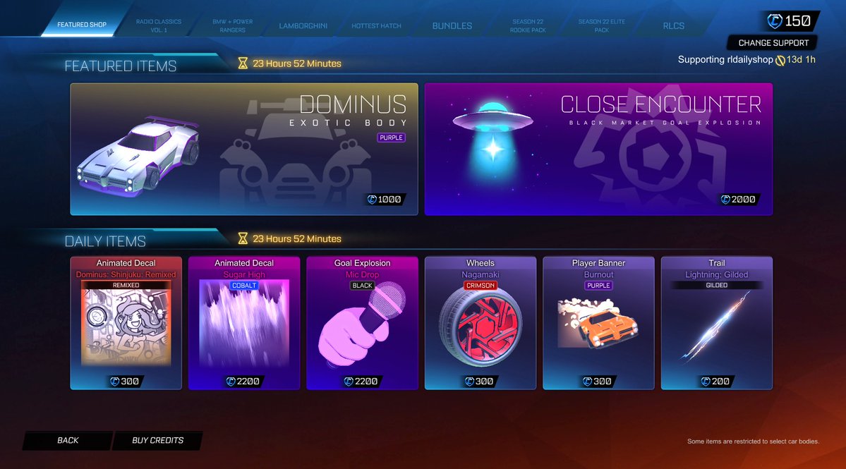 Rocket League Shop tweet media