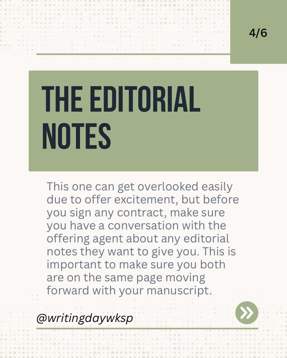 writingdaywksp's tweet image. Ever wonder what happens when an agent is interested in signing you and your manuscript? Here’s a few steps you and the signing agent usually take during the process!

#writing #author #amquerying #amwriting #writingcommunity