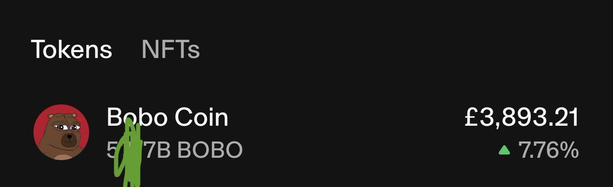 Bobosklan's tweet image. I could have withdraw more than 200k ($) with my 3 $bobo wallets and I’m not related to @rekt_tekashi at all, I found this crazy mf online.

But belive me when I tell you after we migrate to $sol you will be missing it.

I only have one problem… I won’t sell 🤣