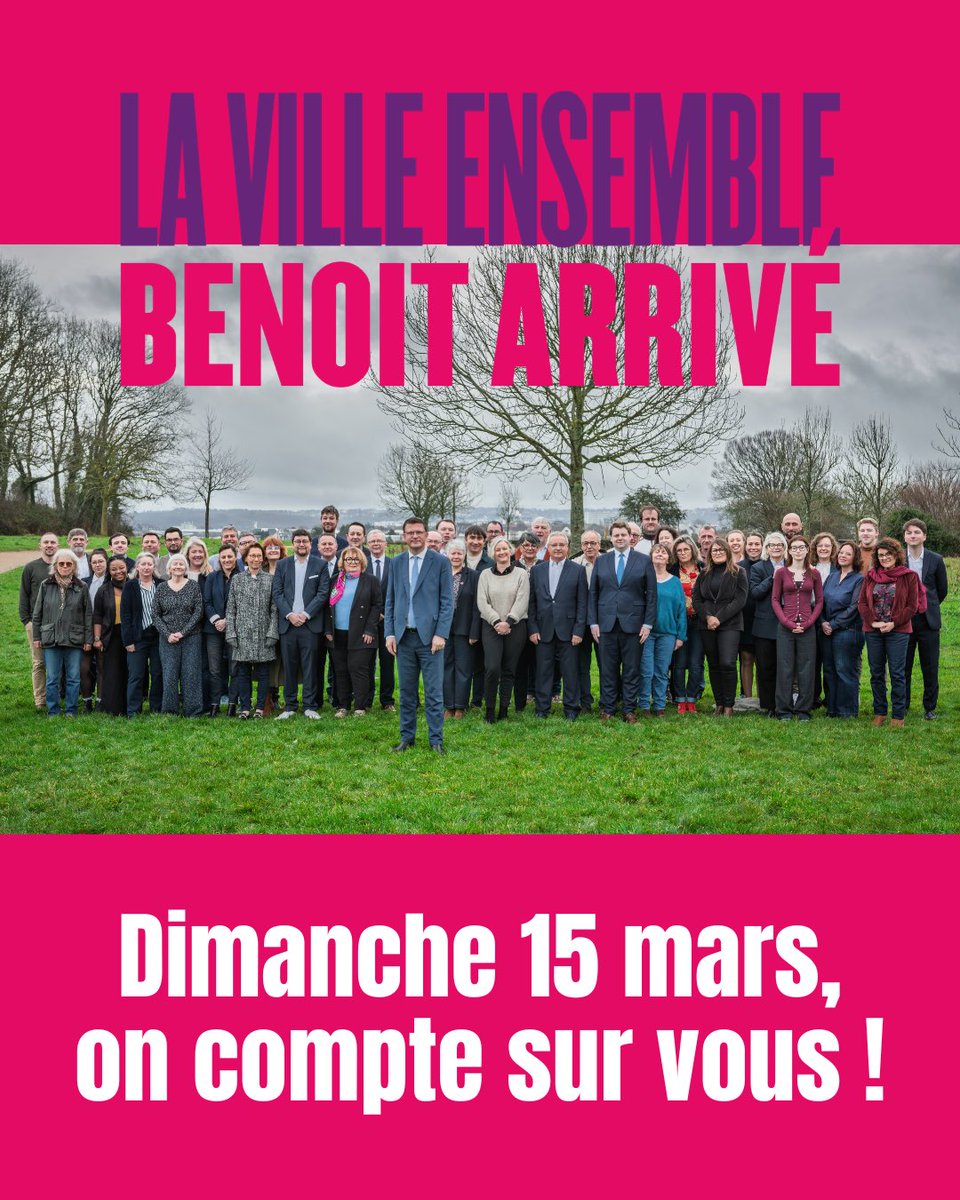 ✅ Depuis 2020, nous avons fait avancer Cherbourg-en-Cotentin ensemble.

Dimanche 15 mars, une nouvelle étape s’ouvre pour notre ville.
Pour poursuivre les projets engagés et continuer à construire l’avenir de Cherbourg-en-Cotentin.

👉 Dimanche, on compte sur vous !