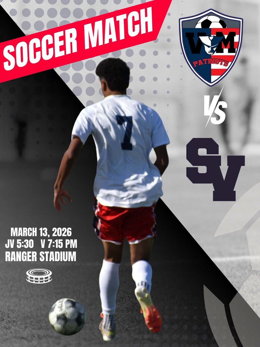 vmhssoccer's tweet photo. Every season is a story, and tonight, we write the final chapter. We’re heading into Smithson Valley for our last showdown of the year, and while the season may be ending, our fire is not. Tonight isn't about the standings—it's about the pride of the jersey. https://t.co/twkKLDA40m