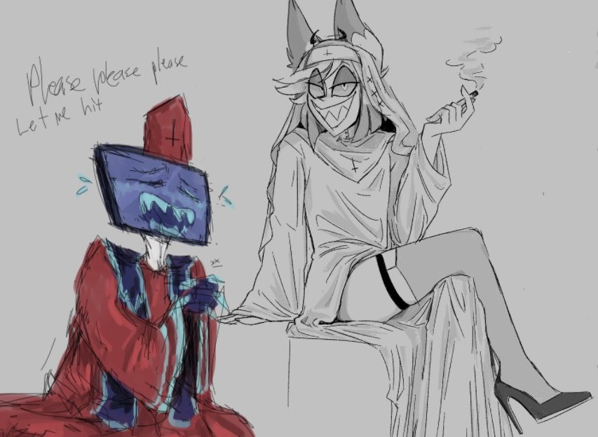 melzoodle's tweet photo. Nun Alastor from a magma session w bff @gherchkin #HazbinHotel #Alastor https://t.co/LsYR37NGhl